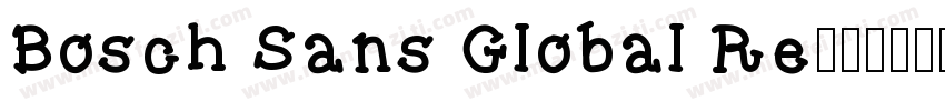Bosch Sans Global Re字体转换